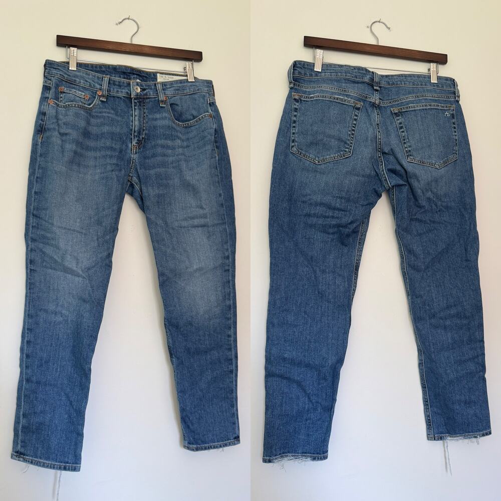 Rag & Bone the "Dre Low Rise Slim Boyfriend" Jean in Wash Julienne